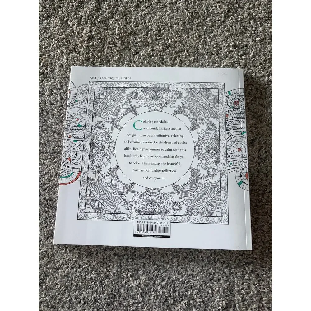 Mandala Meditation coloring book for adults